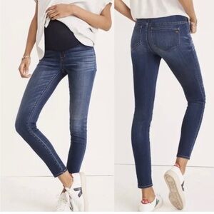 Madewell Maternity Over-the-Belly Skinny Jeans Danny Wash TENCEL Denim Edition